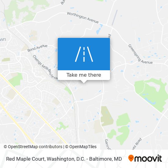 Red Maple Court map