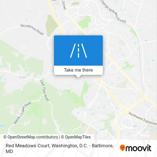 Red Meadows Court map