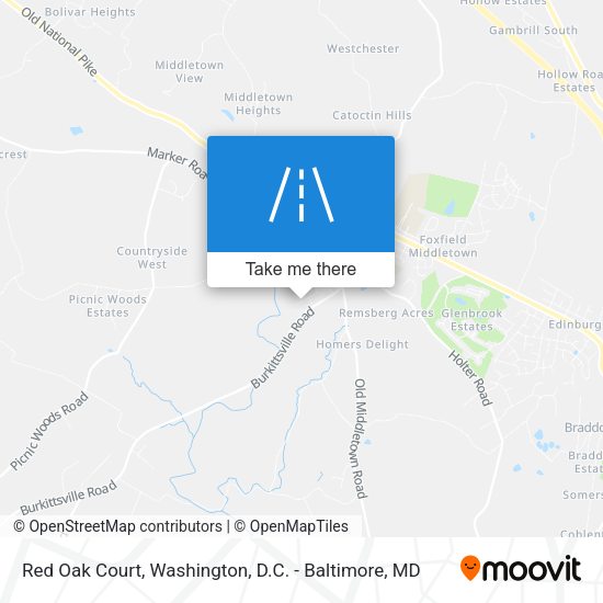 Red Oak Court map