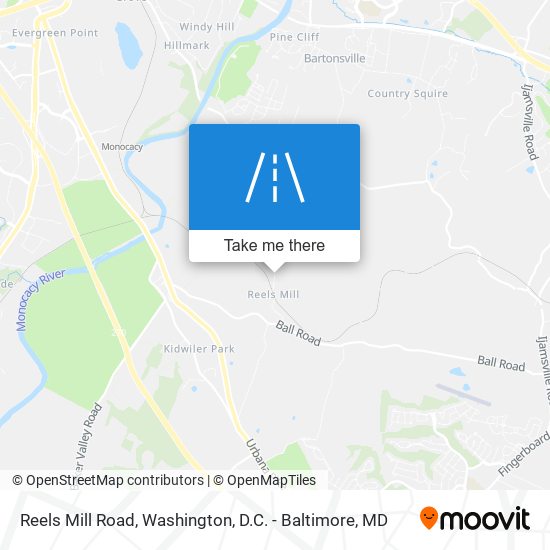 Reels Mill Road map