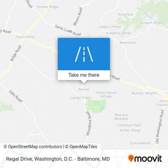 Regal Drive map