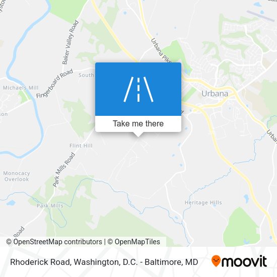 Rhoderick Road map