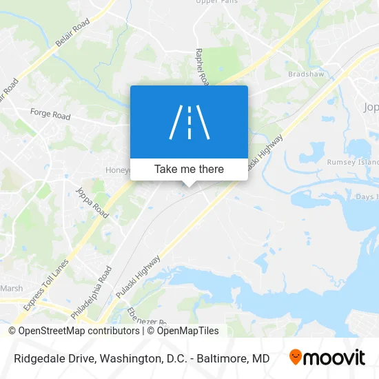 Ridgedale Drive map
