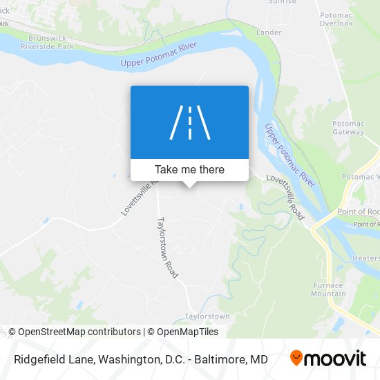 Ridgefield Lane map