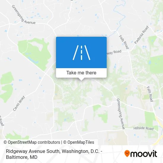 Ridgeway Avenue South map