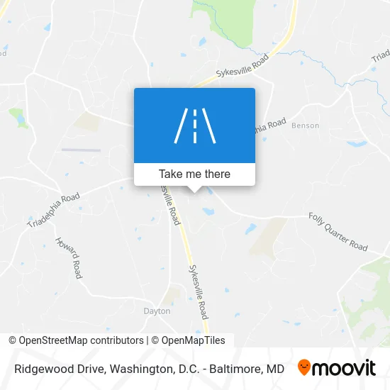 Ridgewood Drive map