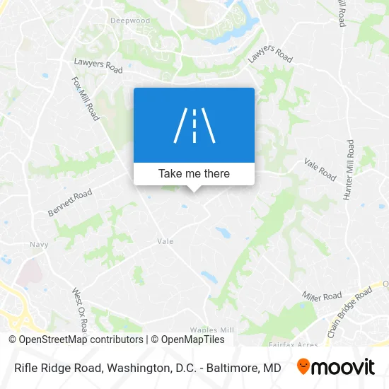 Rifle Ridge Road map