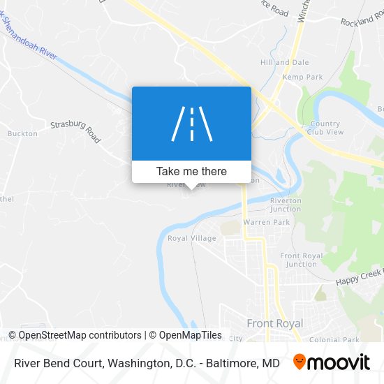 River Bend Court map