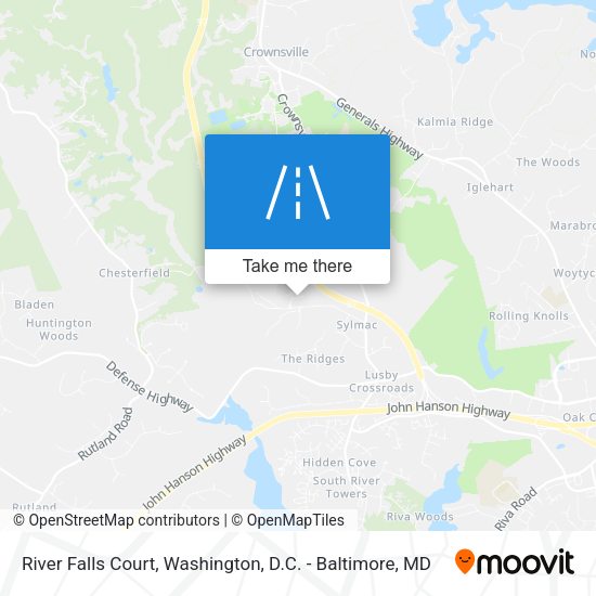 River Falls Court map