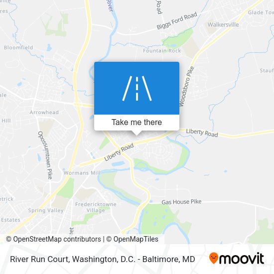 River Run Court map