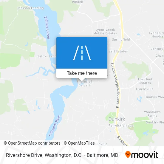 Rivershore Drive map