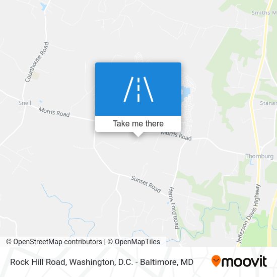 Rock Hill Road map