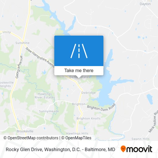 Rocky Glen Drive map