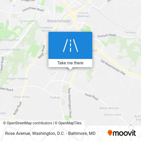 Mapa de Rose Avenue