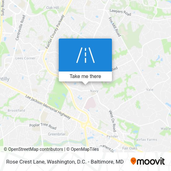 Rose Crest Lane map