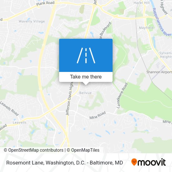 Rosemont Lane map