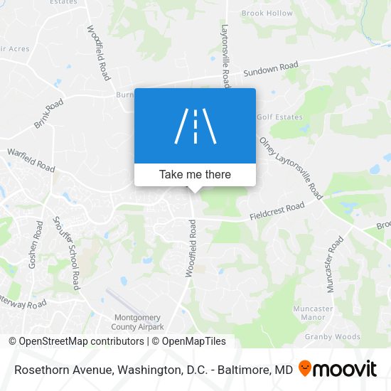 Mapa de Rosethorn Avenue