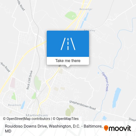 Rouidoso Downs Drive map