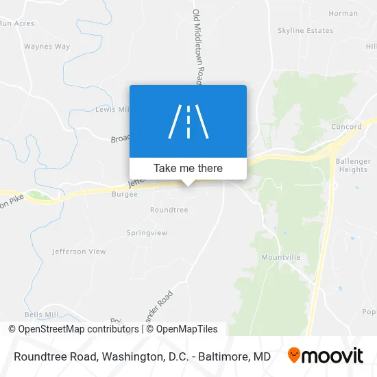 Roundtree Road map