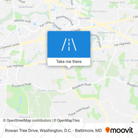 Rowan Tree Drive map