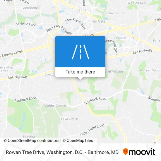 Rowan Tree Drive map