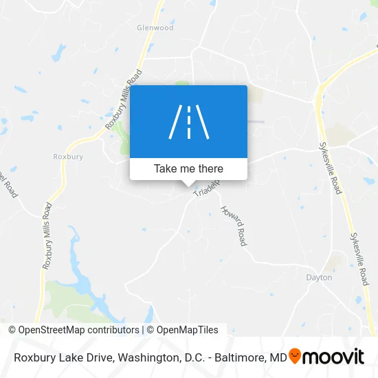 Roxbury Lake Drive map
