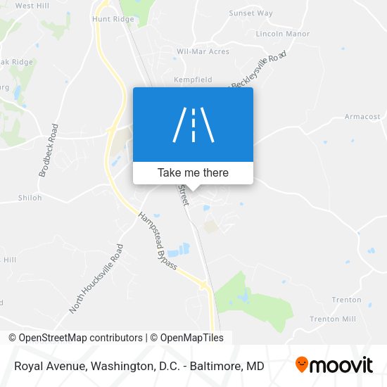 Royal Avenue map