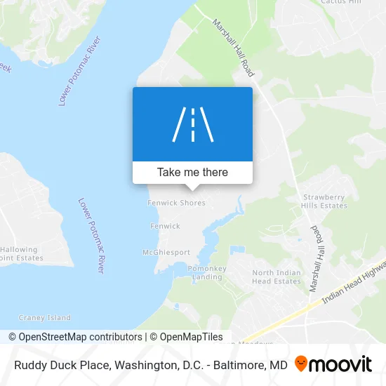 Ruddy Duck Place map
