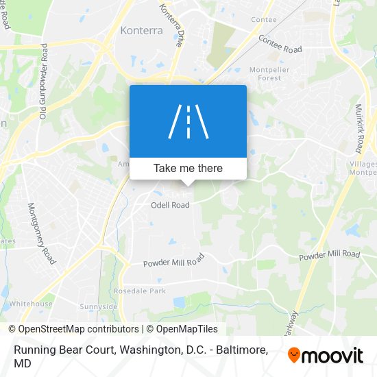 Running Bear Court map