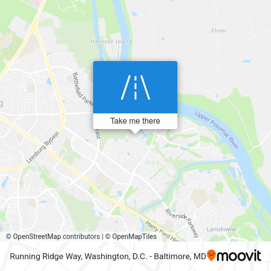 Running Ridge Way map