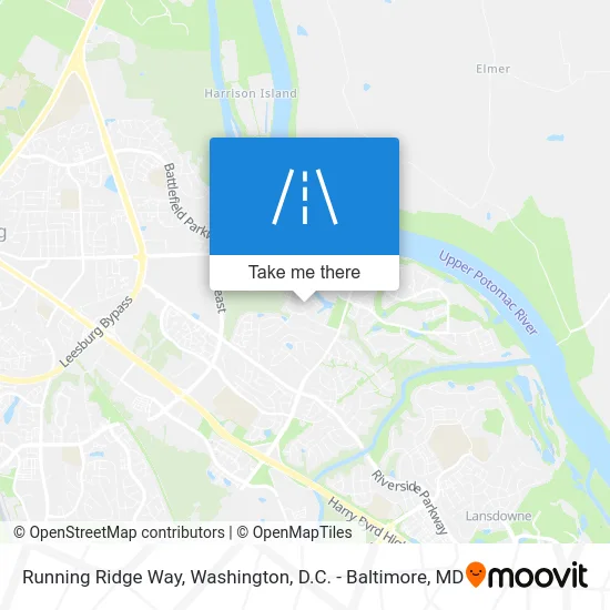 Running Ridge Way map