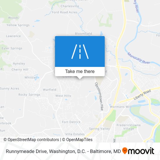 Runnymeade Drive map
