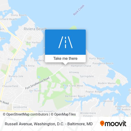 Russell Avenue map