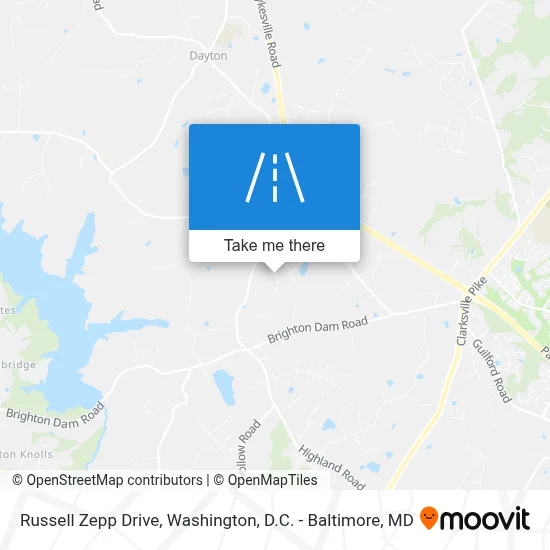 Russell Zepp Drive map