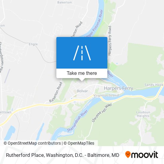 Rutherford Place map