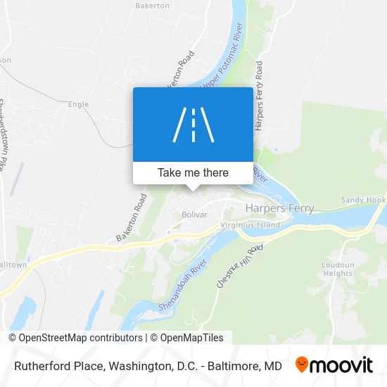 Rutherford Place map