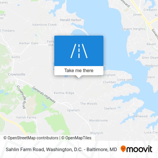 Sahlin Farm Road map