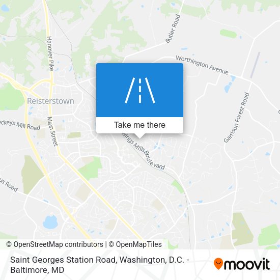 Mapa de Saint Georges Station Road