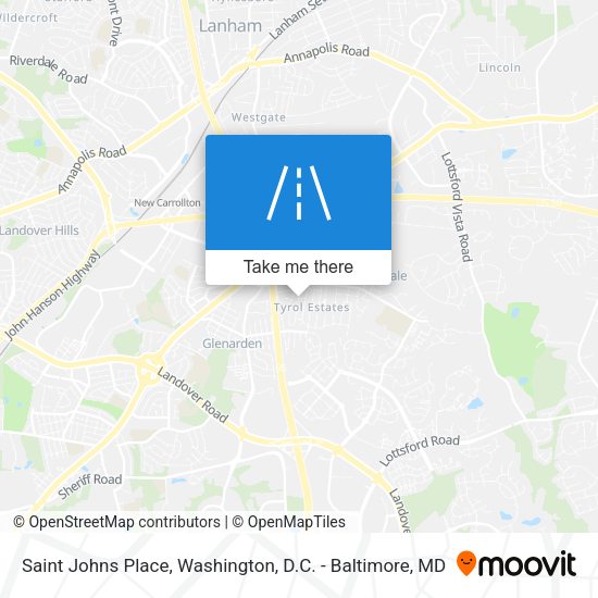 Saint Johns Place map