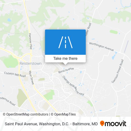 Mapa de Saint Paul Avenue