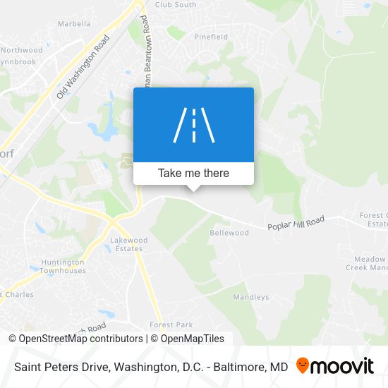 Saint Peters Drive map