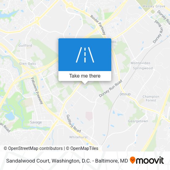 Mapa de Sandalwood Court
