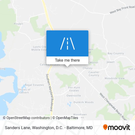Sanders Lane map