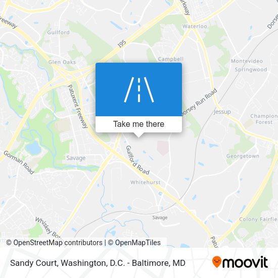 Sandy Court map