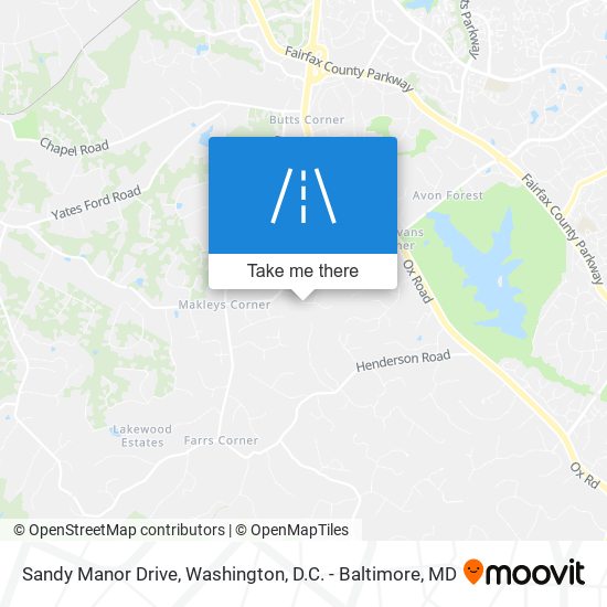 Mapa de Sandy Manor Drive