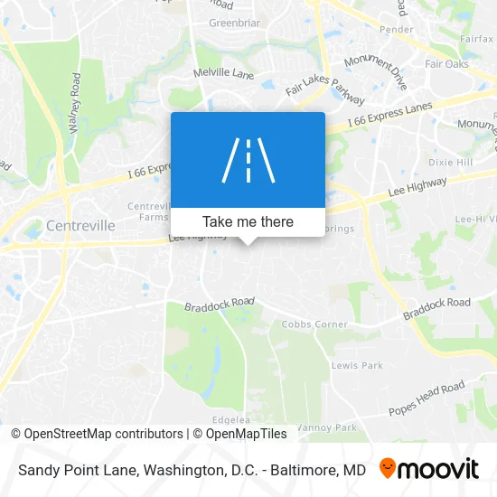 Sandy Point Lane map