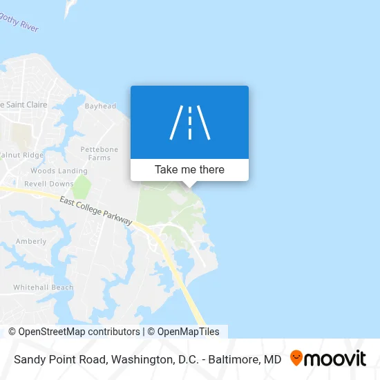 Sandy Point Road map