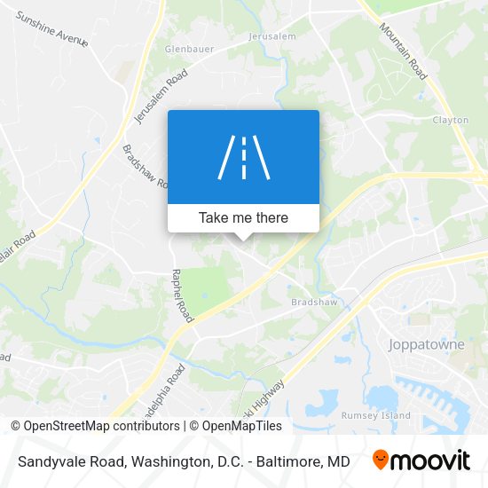 Sandyvale Road map