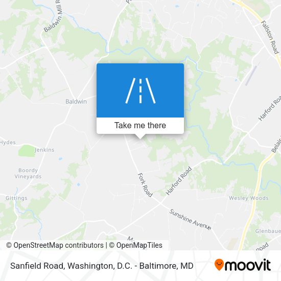 Sanfield Road map