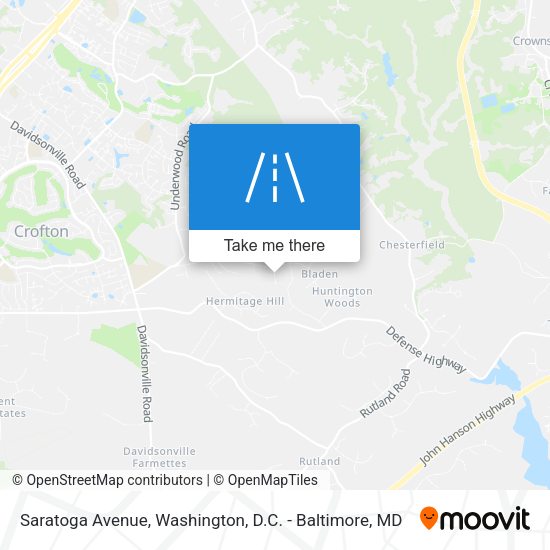 Saratoga Avenue map
